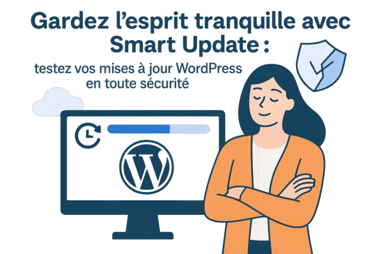 Gardez l’esprit tranquille avec Smart Update : testez vos mises à jour WordPress en toute sécurité